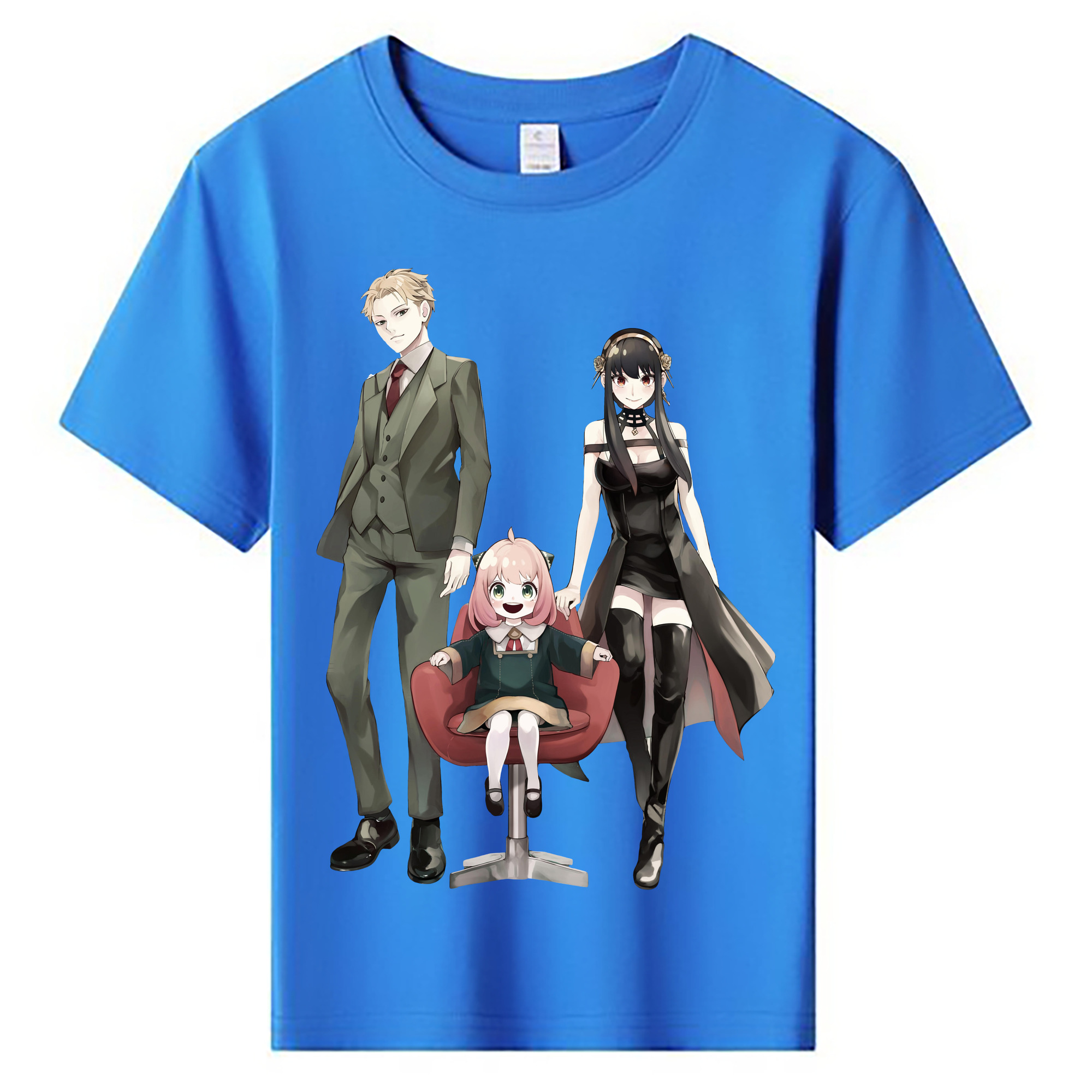 （画像用） SPY×FAMILY间谍家家酒 綿100％キッズTシャツ（フロントプリント）